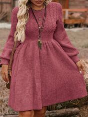 Акція на Сукня жіноча SHEIN GD-00205364 1XL Темно-рожева від Rozetka