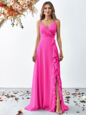Акція на Сукня літня жіноча Shein GD-00225767 XL Фуксія від Rozetka