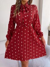 Акція на Сукня осіння жіноча SHEIN GD-00201229 M Червона від Rozetka