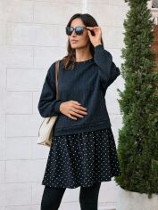 Акція на Сукня для вагітних осіння жіноча SHEIN GD-00192809 M Чорна від Rozetka