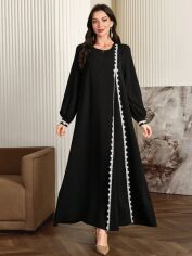 Акція на Сукня осіння жіноча SHEIN GD-00208872 S Чорна від Rozetka
