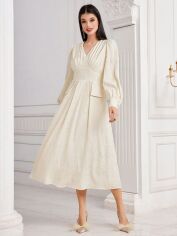 Акція на Сукня осіння жіноча SHEIN GD-00206358 XL Кремова від Rozetka