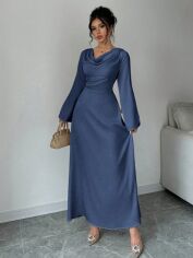 Акція на Сукня осіння жіноча SHEIN GD-00204222 M Синя від Rozetka