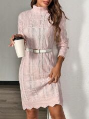 Акція на Сукня осіння жіноча SHEIN GD-00194283 L Рожева від Rozetka