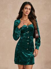 Акція на Сукня літня жіноча SHEIN GD-00218217 L Темно-зелена від Rozetka
