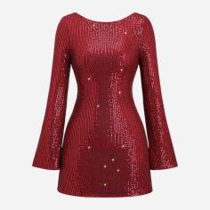 Акція на Сукня літня жіноча Shein GD-00225480 M Бордова від Rozetka