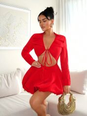 Акція на Сукня літня жіноча Shein GD-00225751 L Червона від Rozetka