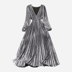 Акція на Сукня осіння жіноча SHEIN GD-00202406 4XL Срібляста від Rozetka