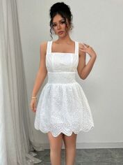 Акція на Сукня літня жіноча Shein GD-00209348 XL Біла від Rozetka