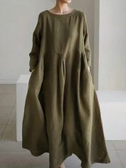 Акція на Сукня осіння жіноча SHEIN GD-00206302 XL Зелена від Rozetka