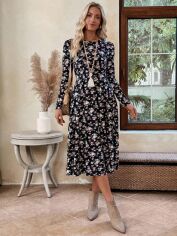 Акція на Сукня осіння жіноча SHEIN GD-00213225 L Комбінована від Rozetka