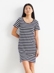 Акція на Сукня-футболка коротка літня жіноча C&A GD-00126030 XS Темно-синя від Rozetka