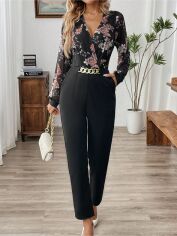 Акція на Комбінезон жіночий SHEIN GD-00210086 XL Чорний від Rozetka