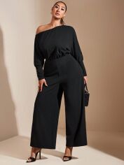 Акція на Комбінезон жіночий SHEIN GD-00217672 4XL Чорний від Rozetka