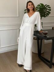 Акція на Комбінезон жіночий SHEIN GD-00204566 XL Білий від Rozetka