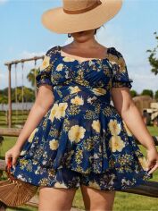 Акція на Комбінезон жіночий SHEIN GD-00201051 1XL Темно-синій від Rozetka