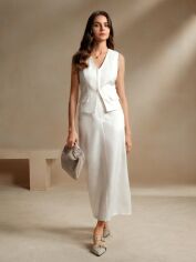 Акція на Костюм діловий жіночий SHEIN GD-00203842 L Білий від Rozetka