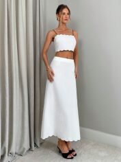 Акція на Костюм жіночий SHEIN GD-00190495 M Білий від Rozetka
