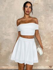 Акція на Костюм жіночий SHEIN GD-00221128 S Білий від Rozetka