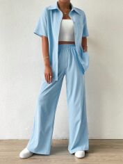 Акція на Костюм оверсайз жіночий SHEIN GD-00214395 XL Синій від Rozetka