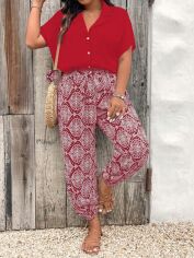 Акція на Костюм жіночий SHEIN GD-00204136 2XL Червоний від Rozetka