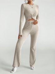 Акція на Костюм жіночий SHEIN GD-00226709 M-Petite Кремовий від Rozetka