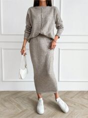 Акція на Костюм жіночий SHEIN GD-00211835 L Світло-сірий від Rozetka