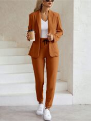Акція на Костюм жіночий SHEIN GD-00226691 L Коричневий від Rozetka