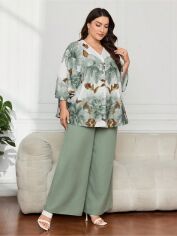 Акція на Костюм жіночий SHEIN GD-00202238 4XL Зелений від Rozetka