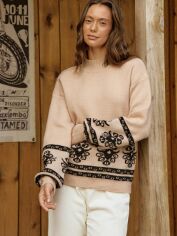 Акція на Светр жіночий SHEIN GD-00214644 L Пісочний від Rozetka