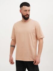 Акція на Футболка бавовняна довга чоловіча EQUILIBRI M213 012 003-51 M Beige від Rozetka