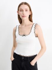 Акція на Топ жіночий C&A GD-00192552 S Молочний від Rozetka