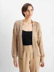 Акція на Кардиган в'язаний жіночий C&A GD-00192389 S Бежевий від Rozetka