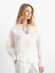 Акція на Блузка жіноча C&A GD-00192489 XL Молочна від Rozetka