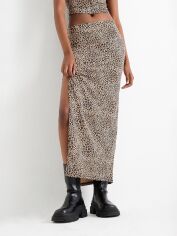 Акція на Спідниця міді літня жіноча C&A GD-00192486 XL Бежева від Rozetka