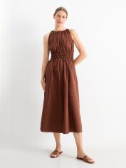Акція на Сукня міді літня жіноча C&A GD-00188841 38 Коричнева від Rozetka