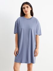 Акція на Сукня-футболка коротка літня жіноча C&A GD-00192689 XS Світло-синя від Rozetka