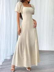 Акція на Сукня жіноча SHEIN GD-00213323 XS Кремова від Rozetka