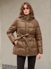 Акція на Пальто жіноче SHEIN GD-00209449 XL Коричневе від Rozetka