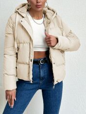 Акція на Куртка демісезонна жіноча SHEIN GD-00204883 L Біла від Rozetka
