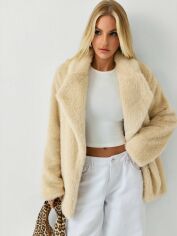 Акція на Куртка демісезонна жіноча SHEIN GD-00204077 S Кремова від Rozetka