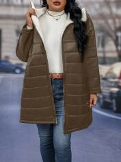 Акція на Куртка демісезонна жіноча SHEIN GD-00206482 4XL Хакі від Rozetka