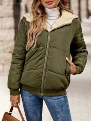Акція на Куртка демісезонна жіноча SHEIN GD-00209262 L Зелена від Rozetka