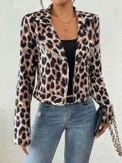 Акція на Куртка демісезонна жіноча SHEIN GD-00191165 S Коричнева від Rozetka