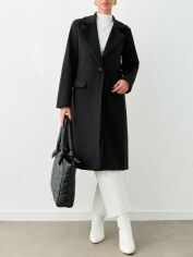 Акція на Пальто жіноче SHEIN GD-00214549 S-Tall Чорне від Rozetka
