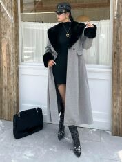 Акція на Пальто жіноче SHEIN GD-00208388 2XL Різнокольорове від Rozetka
