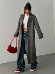Акція на Куртка зимова жіноча SHEIN GD-00204830 L Сіра від Rozetka