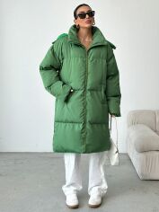 Акція на Куртка зимова жіноча SHEIN GD-00203228 M Зелена від Rozetka