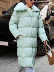Акція на Пальто жіноче SHEIN GD-00209253 XL Зелене від Rozetka