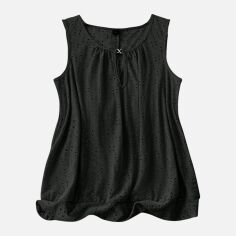 Акція на Майка жіноча SHEIN GD-00225710 0XL Чорна від Rozetka
